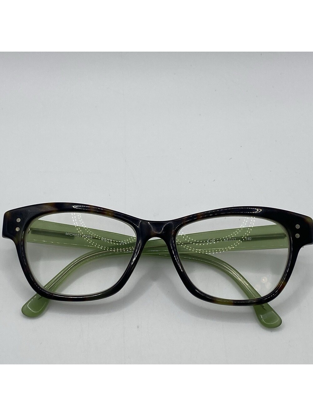 Michael Kors MK278 315 Green Tortoise Cat Eye Eyeglasses Frame 52-17-140